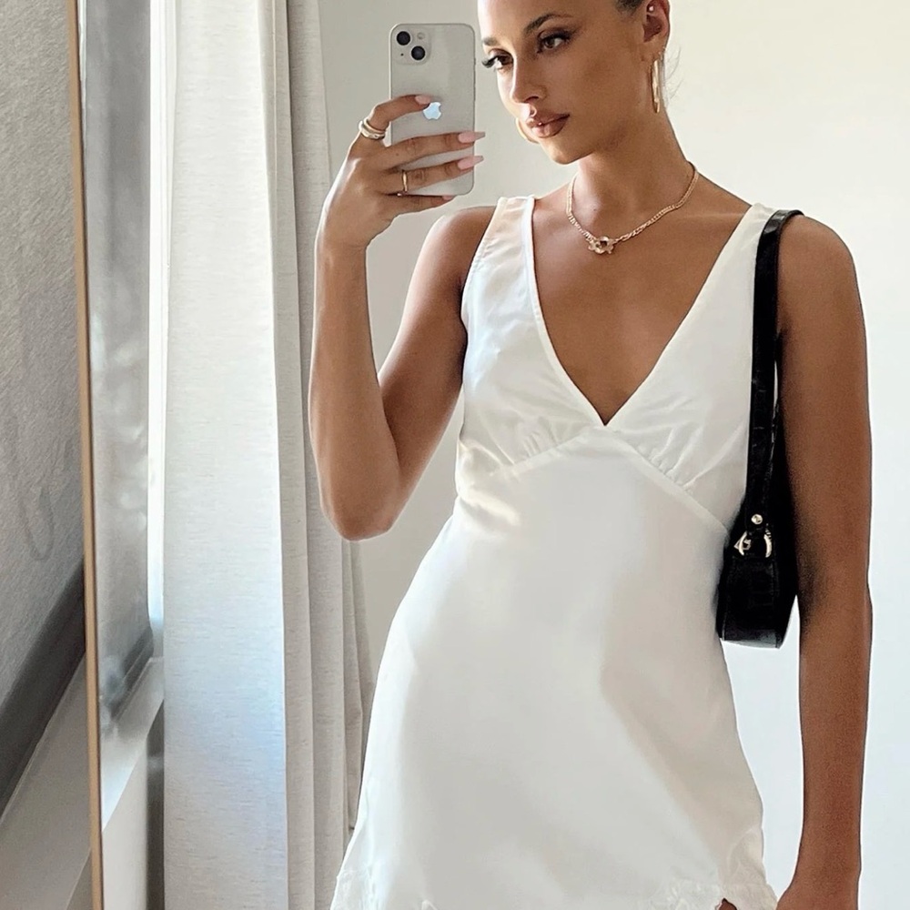 Princess Polly Athenia Mini Dress White Sz 10